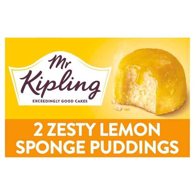 Mr Kipling Exceedingly Good Lemon Sponge Puddings 2 x 85g