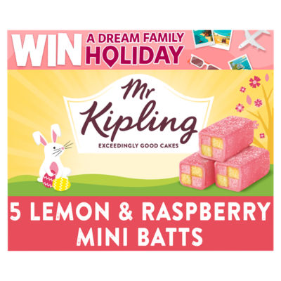 Mr Kipling Lemon & Raspberry Mini Batts