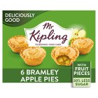 Mr Kipling Deliciously Good Bramley Apple Pies 6 per pack