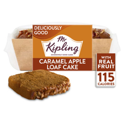 Mr Kipling Caramel Apple Loaf Cake with Pecan Sprinkles 210g