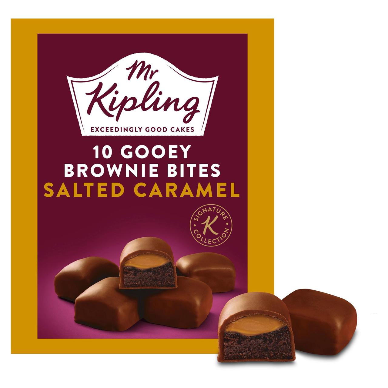 Mr Kipling Signature Choc Caramel Brownie Bites