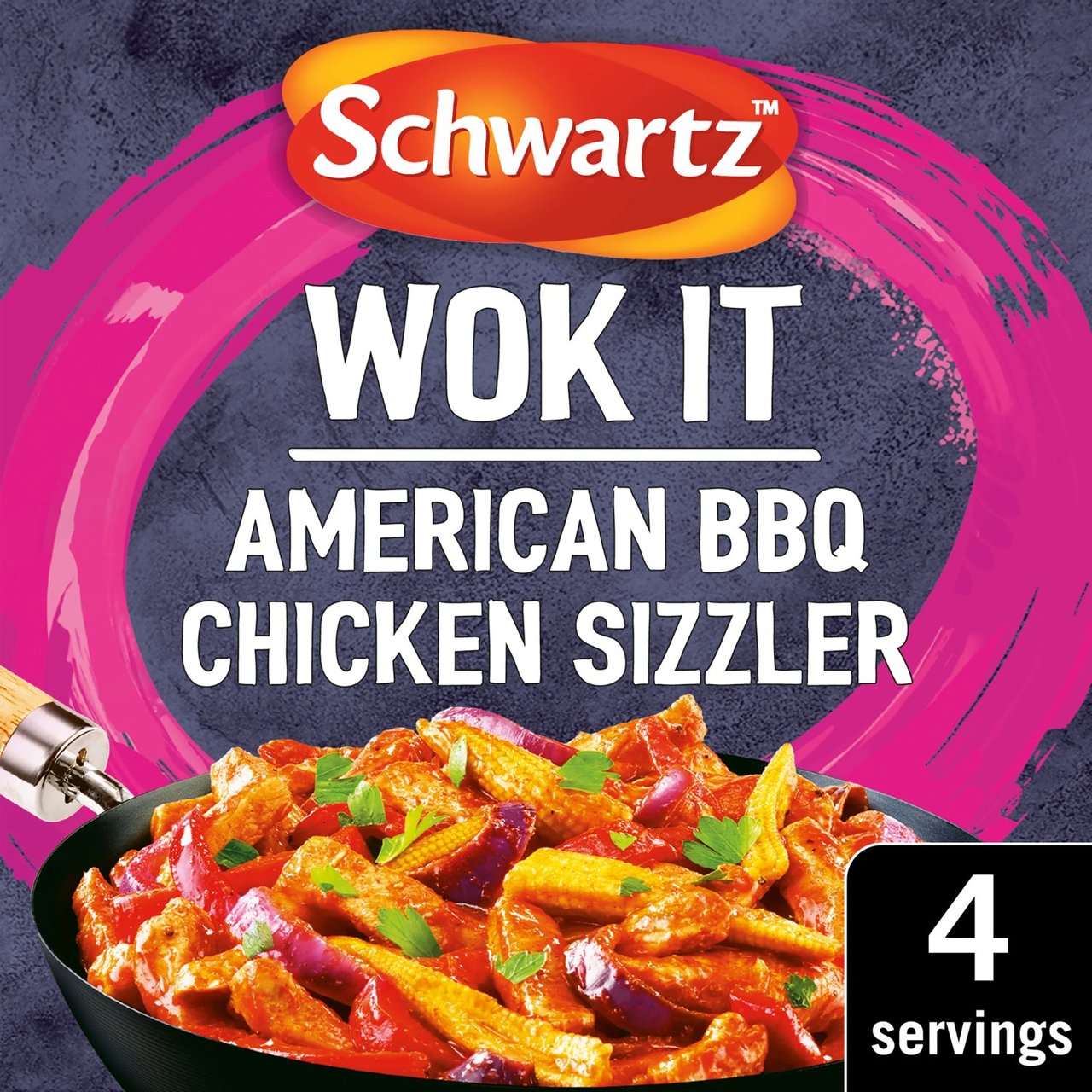 Schwartz Wok It American BBQ Chicken Sizzler