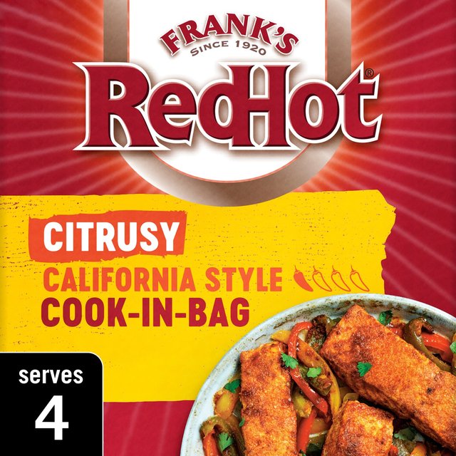 Frank's Citrussy California Style Cook In Bag  25g