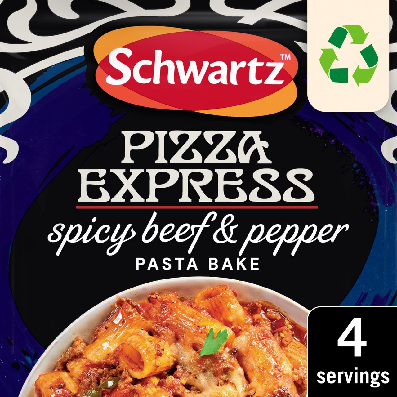 Schwartz x Pizza Express Spicy Beef & Pepper Pasta Bake Recipe Mix