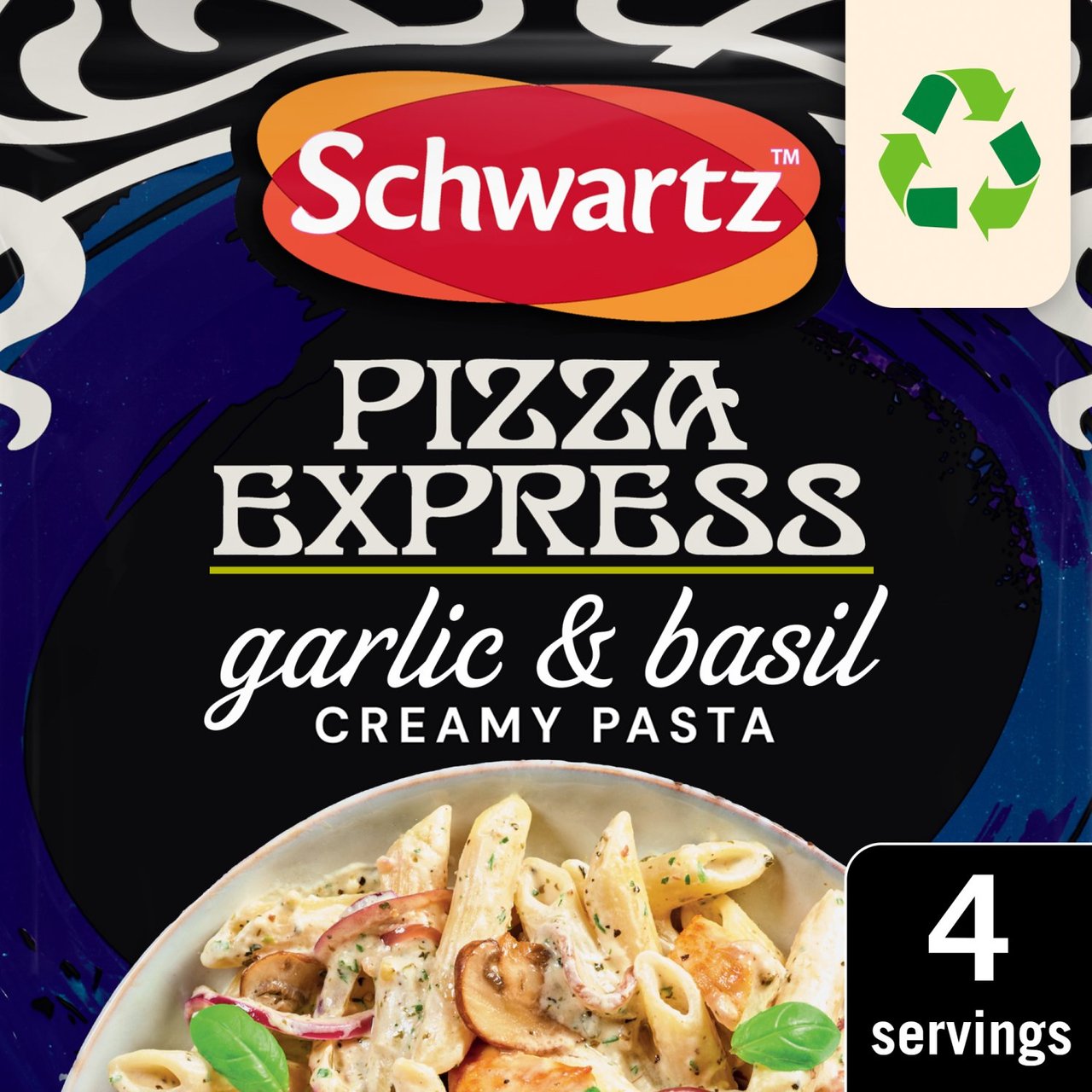 Schwartz x Pizza Express Garlic & Basil Creamy Pasta Bake Recipe Mix