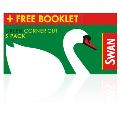 Swan Cut Corner Rolling Papers - Multipack