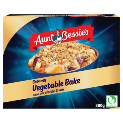 Aunt Bessie's Creamy Vegetable Bake Topped with a Parsley Crumb 380g