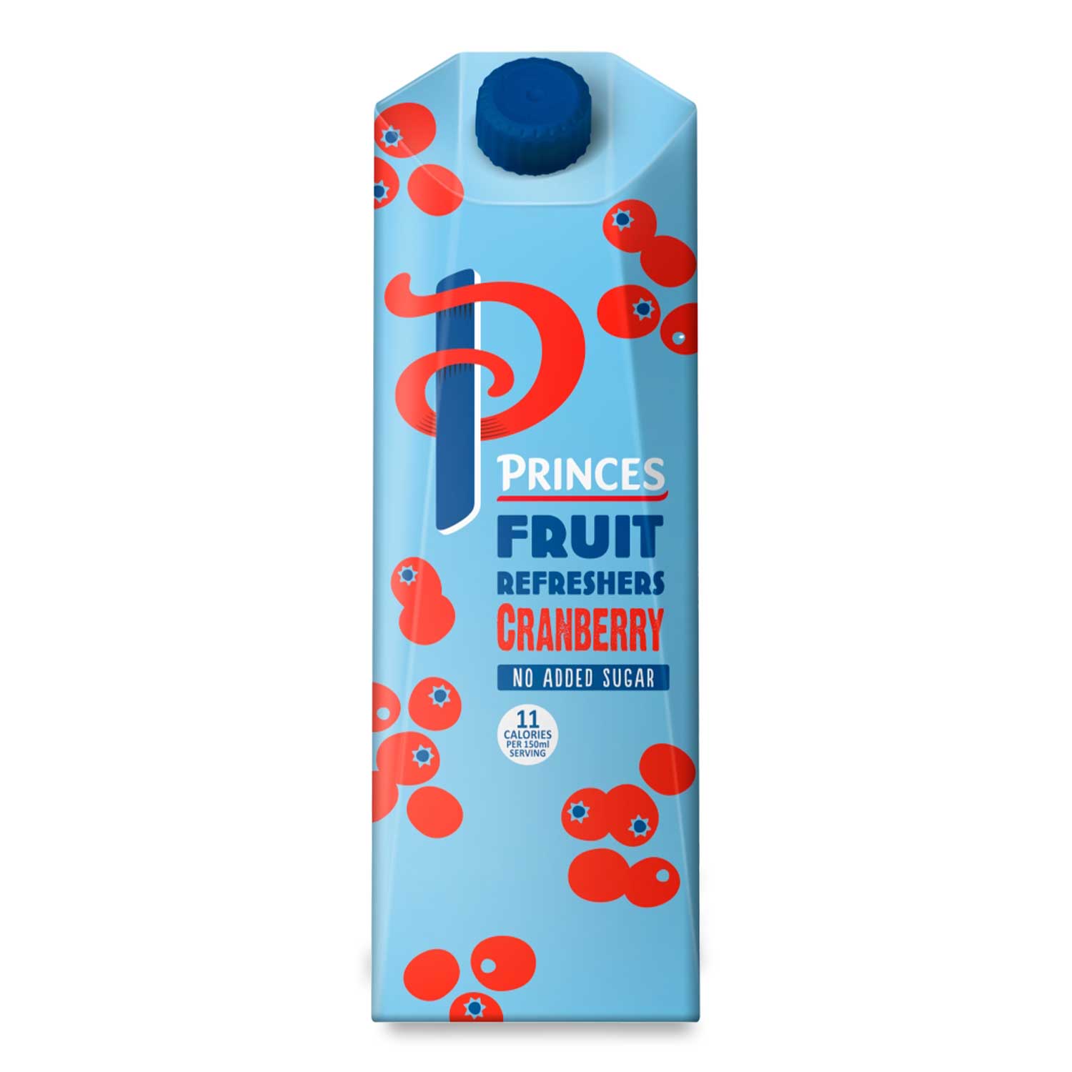 Princes No Added Sugar Fruit Refreshers Cranberry 1l