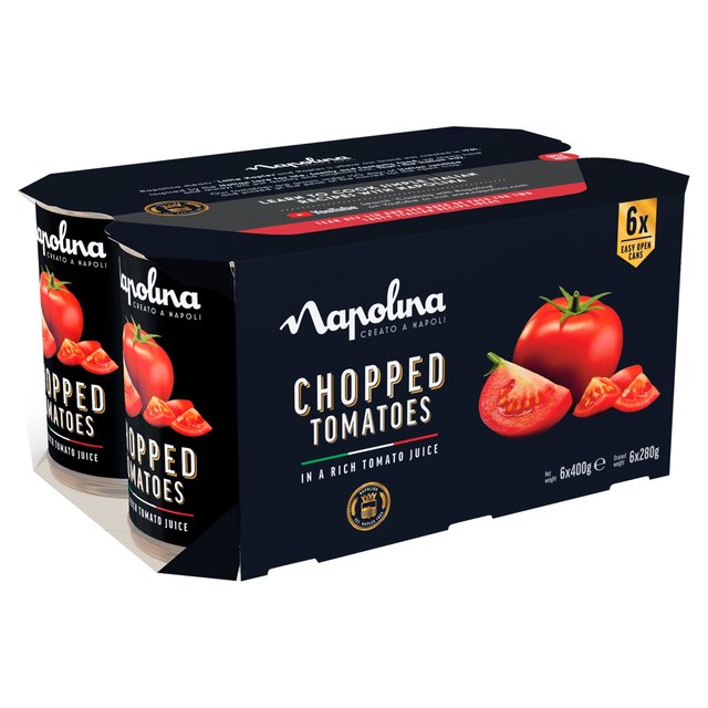 Napolina Chopped Tomatoes ( 6x400g) 6 x 400g