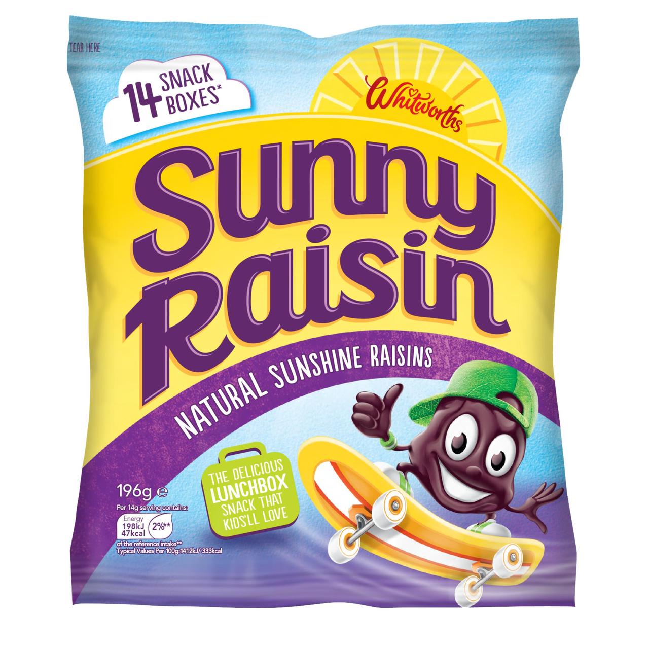 Whitworths Sunny Raisin 14 x 14g