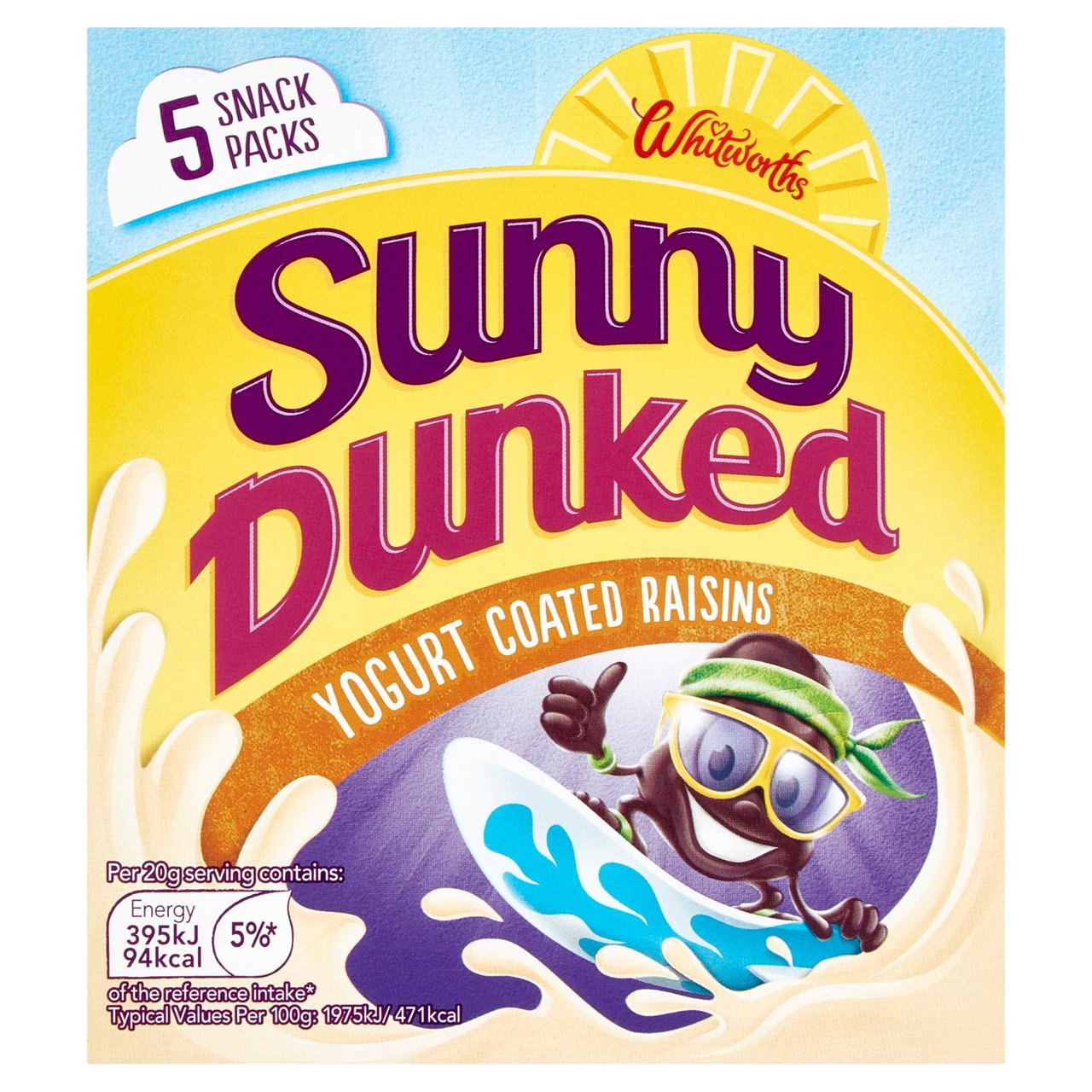 Sunny Yogurt Coated Raisins 5 x 25g