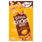 Whitworths Shots 3 Snack Pack Salted Caramel Nuts 3x25g