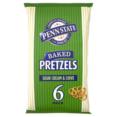 Penn State Sour Cream & Chive Multipack Pretzels 6 Pack