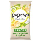 popchips Sour Cream & Onion Multipack Crisps