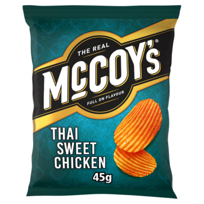 McCoy's Ridge Cut Thai Sweet Chicken Flavour Potato Crisps