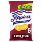 Roysters T Bone Steak Multipack Crisps x6