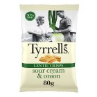 Tyrrells Lentil Crisps Sour Cream & Onion 80g