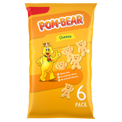 Pom-Bear Cheese Multipack Crisps 6 Pack