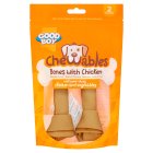 Good Boy Chewables Medium Chicken Bones Rawhide Free Dog Treats 158g