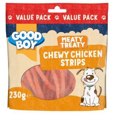 Good Boy Meaty Treaty Chewy Chicken Strips Dog Treats