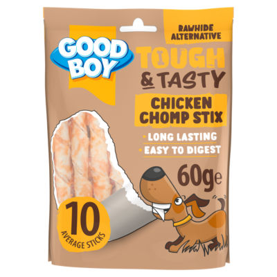 Good Boy Tough & Tasty Chicken Chomp Sticks Rawhide Alternative Dog Treats