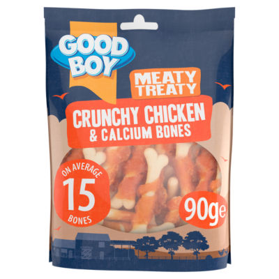 Good Boy Meaty Treaty Crunchy Chicken & Calcium Bones Dog Treats