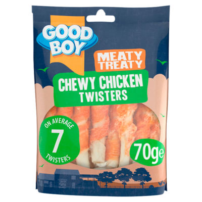 Good Boy Meaty Treaty Chewy Chicken Twisters Dog Treats