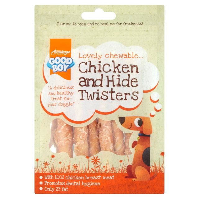 Good Boy Chicken & Hide Twisters  Dog Treats 70g