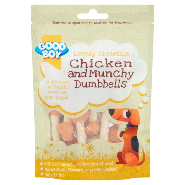 Good Boy Chicken & Munchy Dumbbells Dog Treats  90g