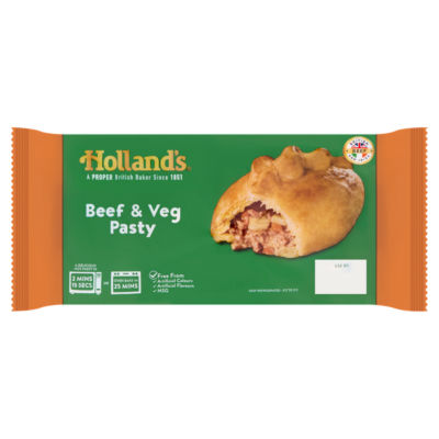 Holland's Beef & Veg Pasty