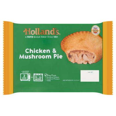 Holland's Chicken & Mushroom Pie