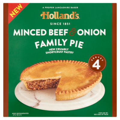 Holland's Minced Beef & Onion Family Pie