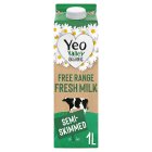 Yeo Valley Organic Free Range Semi Skimmed Milk 1L