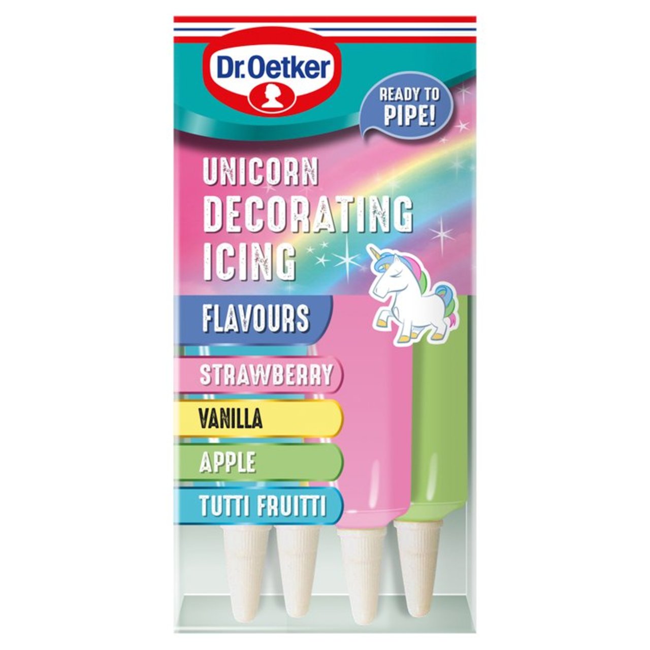 Dr Oetker Unicorn Decorating Icing  4 x 19g