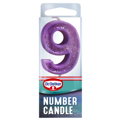 Dr. Oetker Number 9 Candle 