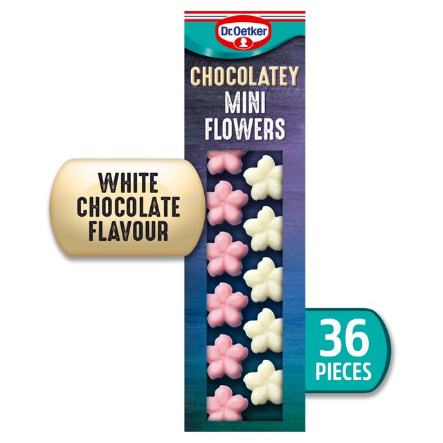 Dr. Oetker Chocolate Mini Flower Cake Decorations 