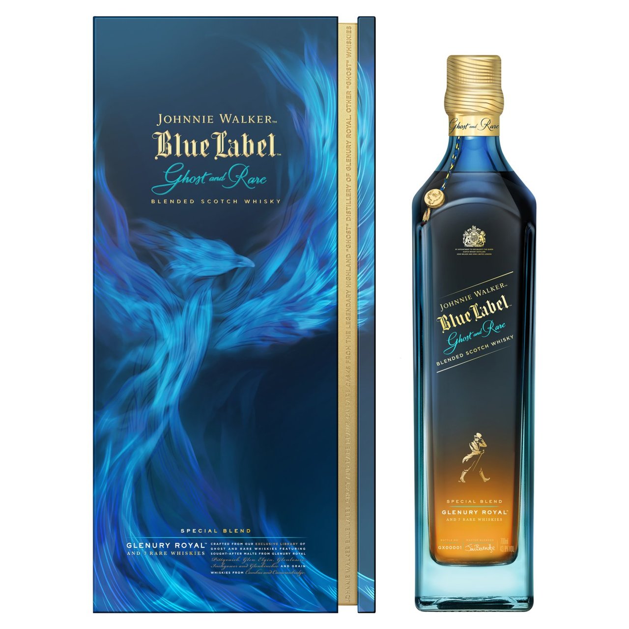 Johnnie Walker Blue Label Ghost & Rare Glenury Royal Limited Edition