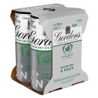 Gordon's London Dry Gin & Slimline Tonic 4x250ml