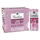 Gordon's Pink Gin & Tonic Original 6x250ml 