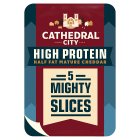 Cathedral City Half Fat Mature Cheddar Mighty Slices x5 150g