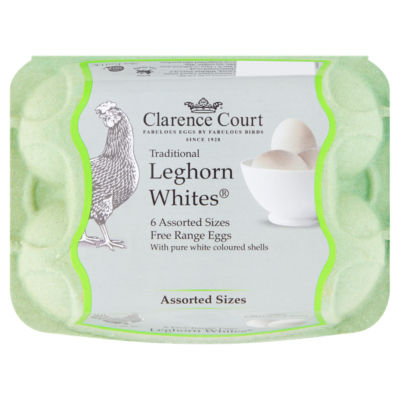 Clarence Court Free Range Eggs with Pure White Coloured Shells