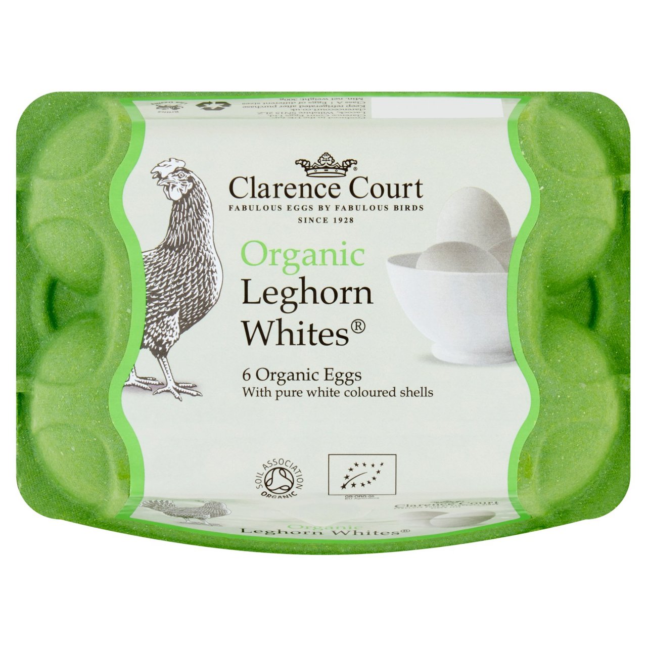 Clarence Court Organic Leghorn White Free Range Eggs