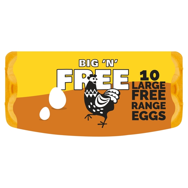 Big n Free Large Free Range Eggs 10 pack 10 per pack