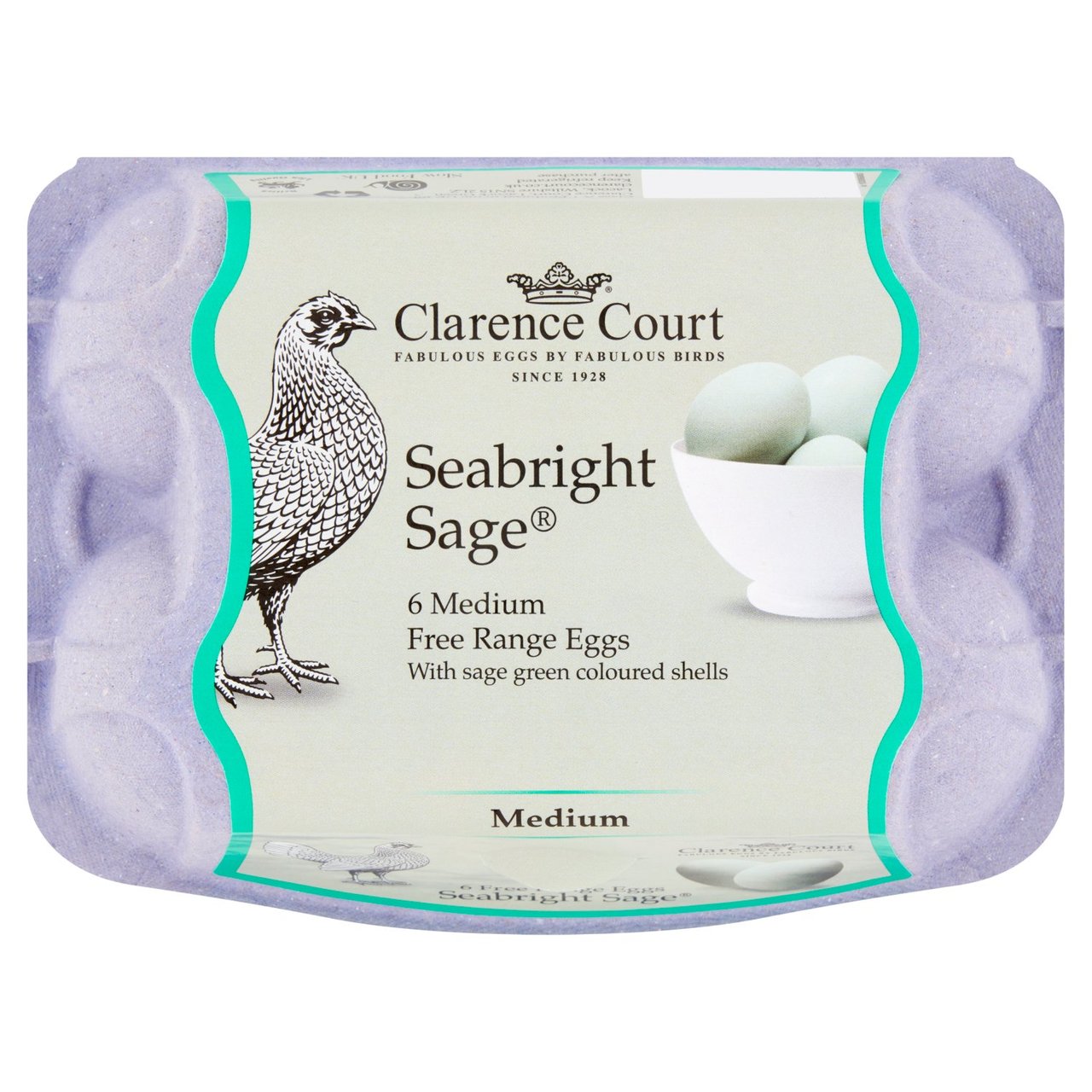 Clarence Court Free Range Seabright Sage Eggs