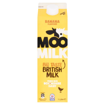 Moo Milk Banana Flavoured 1% Fat Milk