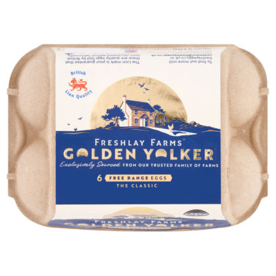 Freshlay Farms Golden Yolker 6 Free Range Eggs 328g