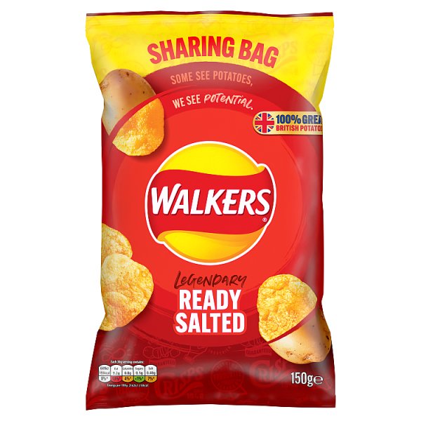 Walkers Ready Salted Sharing Bag Crisps