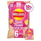 Walkers Baked Prawn Cocktail Multipack Crisps Snacks 6x22g