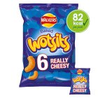 Walkers Wotsits Really Cheesy Multipack Crisps Snacks 6x16.5g