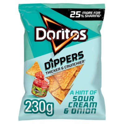 Doritos Dippers Hint of Sour Cream & Onion Tortilla Chips Sharing Bag